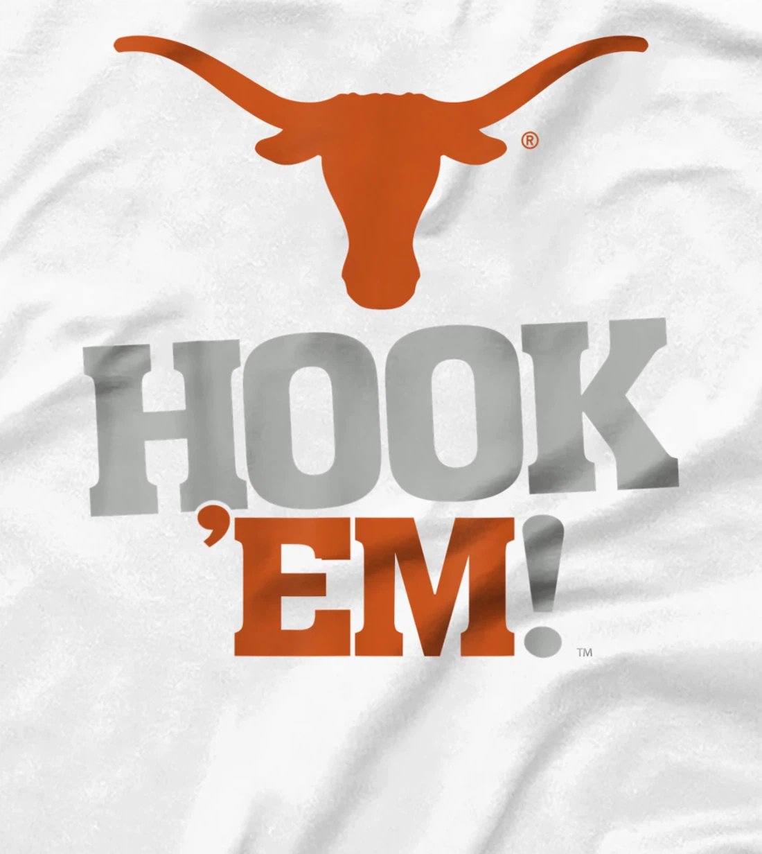 Texas Longhorns Hook 'em! #3 White - Apparel T-Shirt