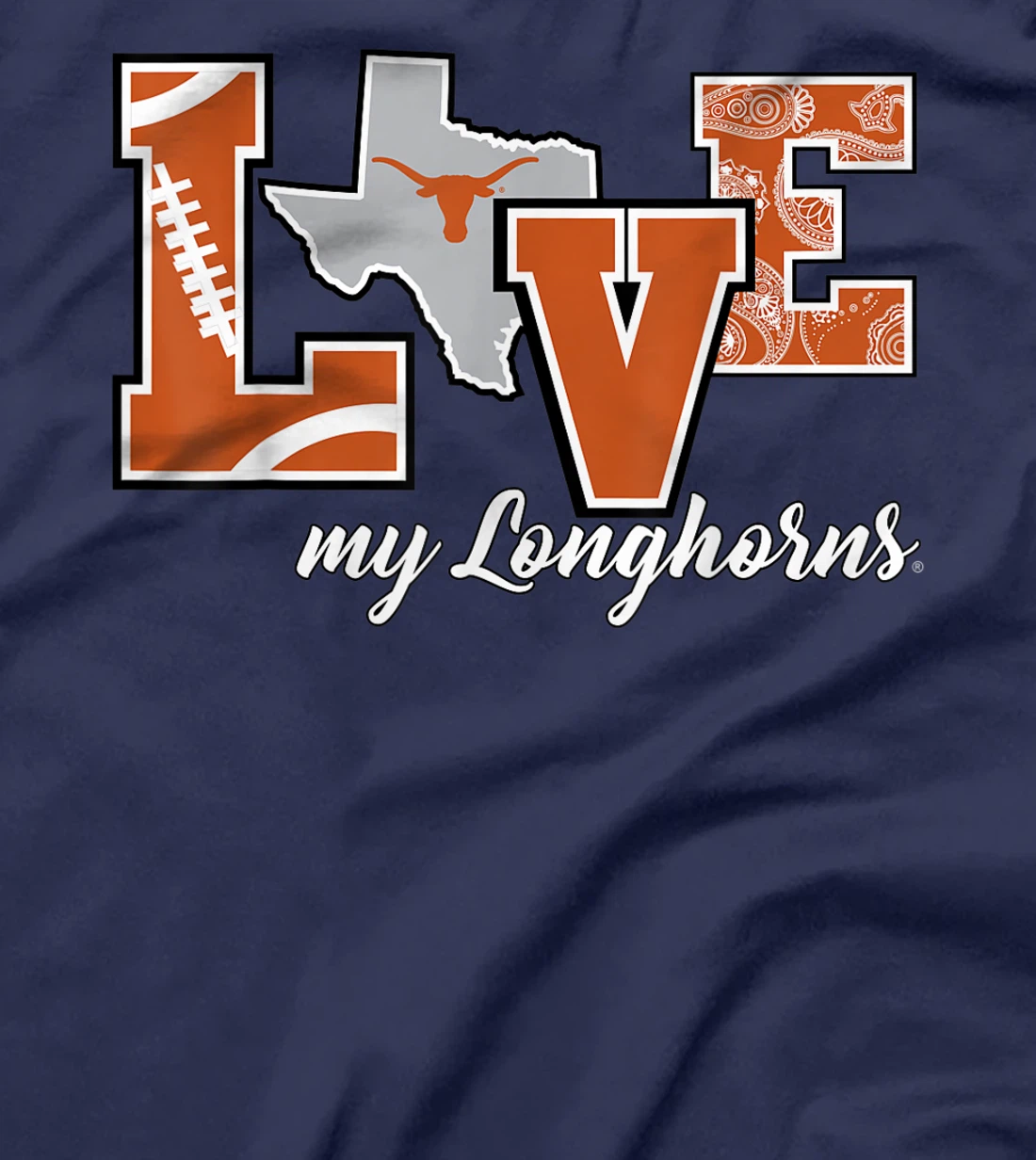 Texas Longhorns Love My Longhorns T-Shirt