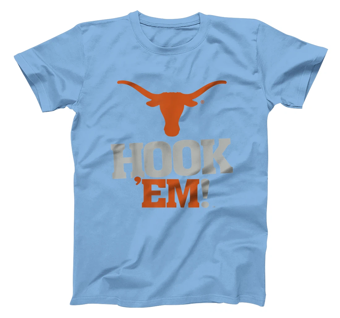 Texas Longhorns Hook 'em! #3 White - Apparel T-Shirt