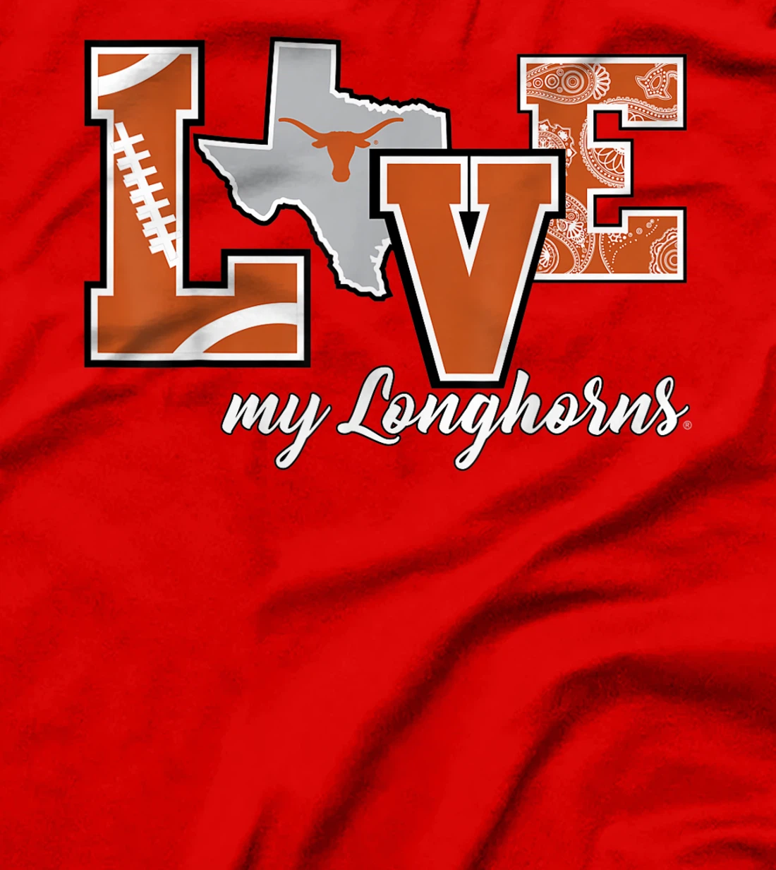 Texas Longhorns Love My Longhorns T-Shirt