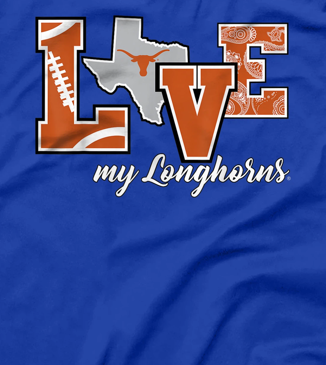 Texas Longhorns Love My Longhorns T-Shirt