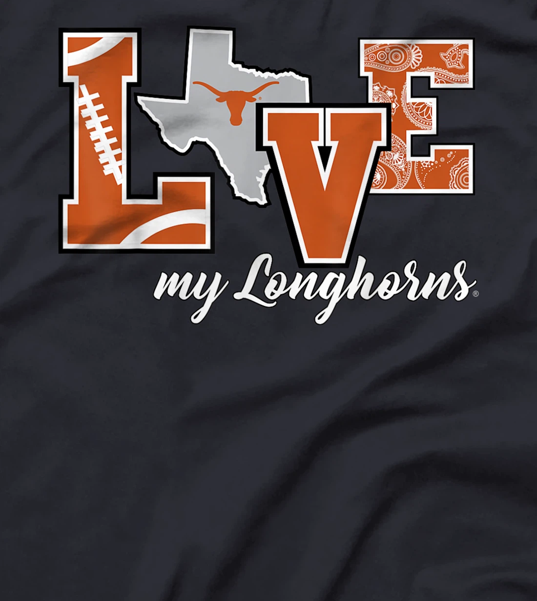 Texas Longhorns Love My Longhorns T-Shirt