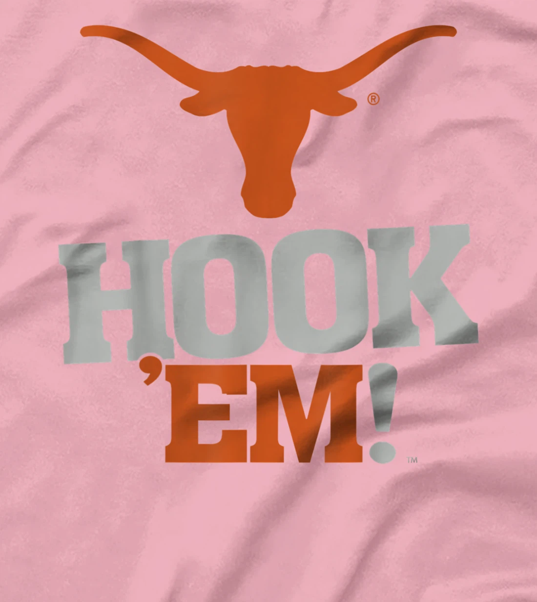 Texas Longhorns Hook 'em! #3 White - Apparel T-Shirt