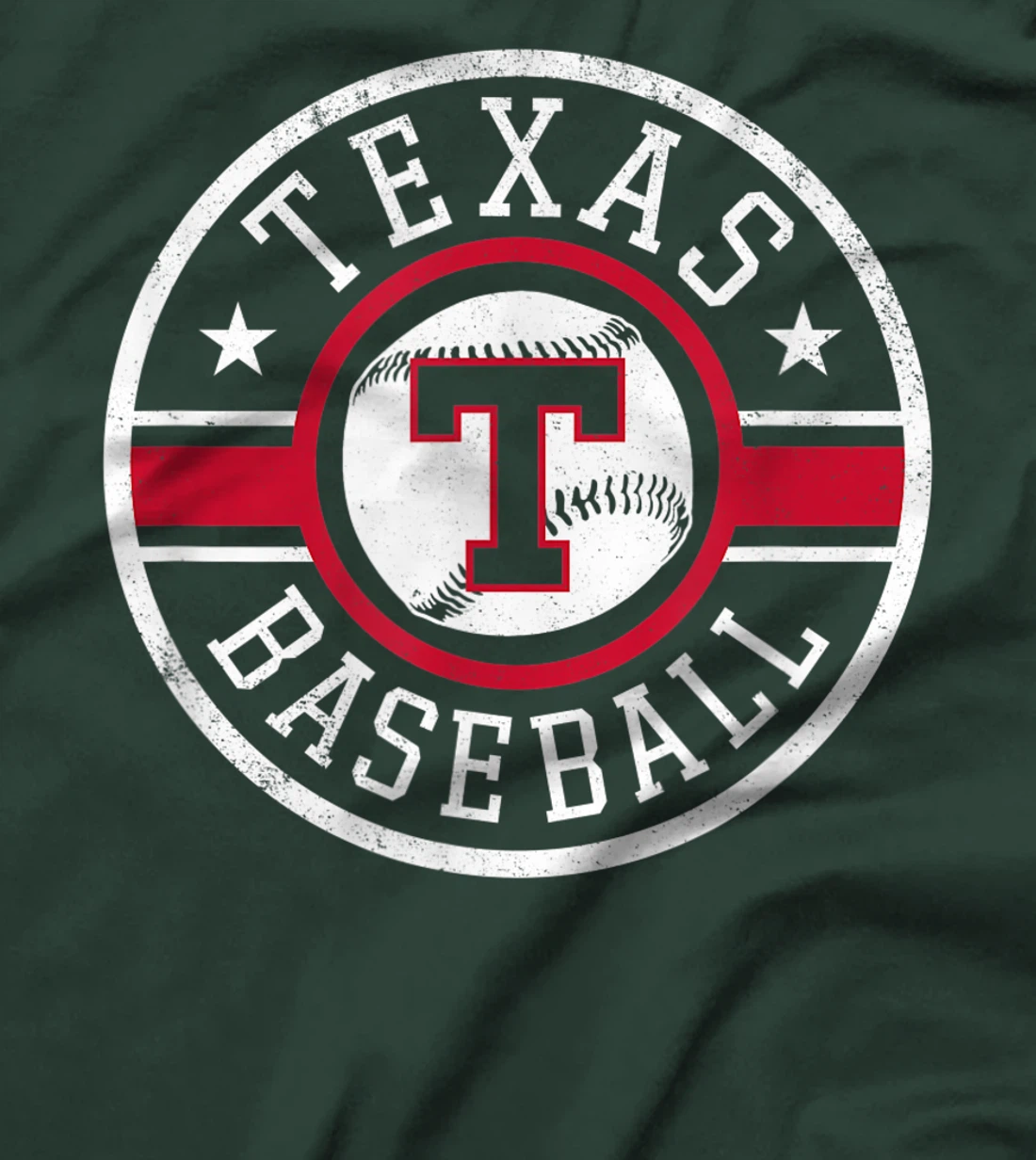 Vintage Texas Baseball T Distressed TX Gameday Novelty T-Shirt