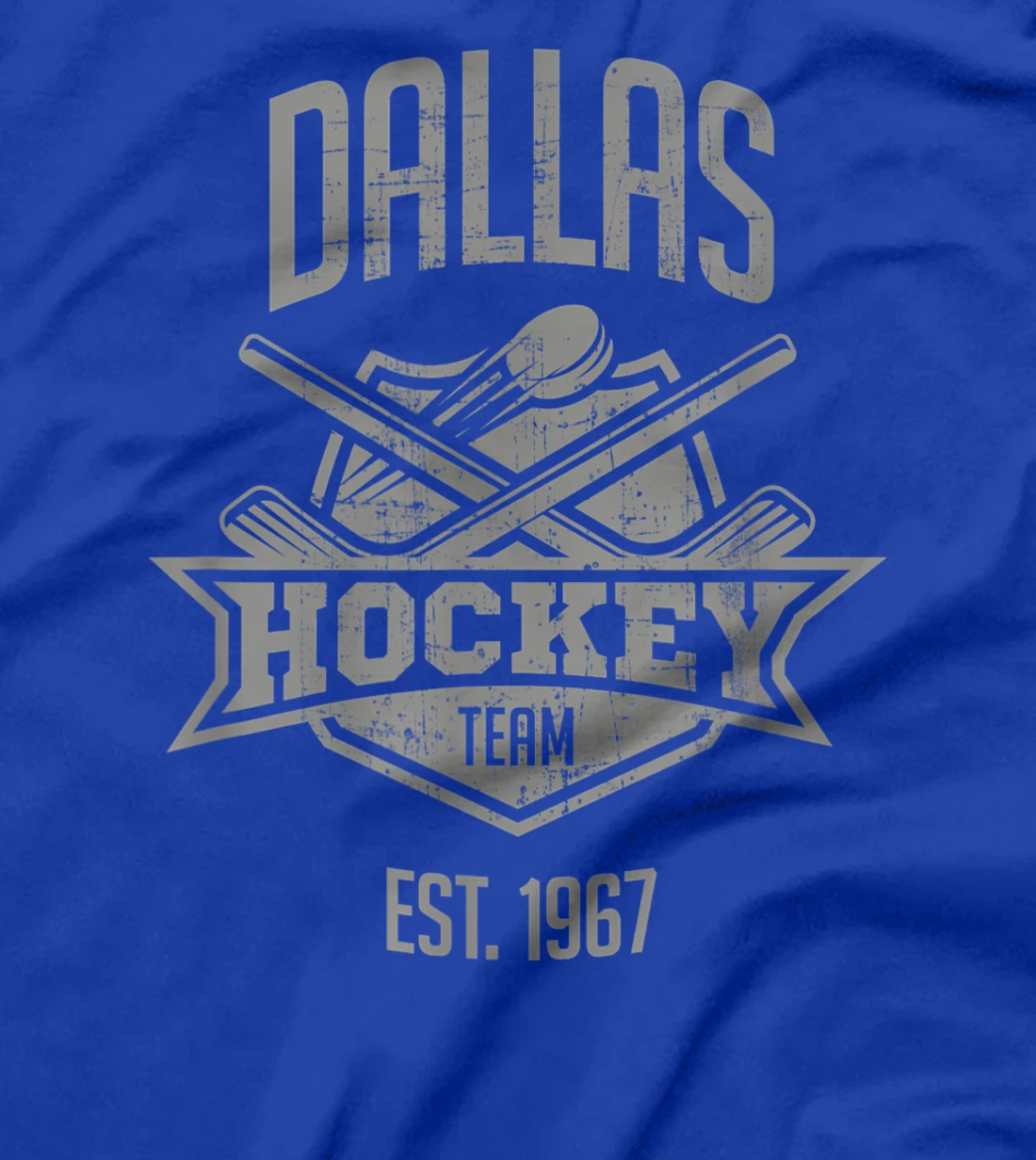 Dallas Hockey Team Vintage Est 1967 Texas Star Sticks & Puck T-Shirt