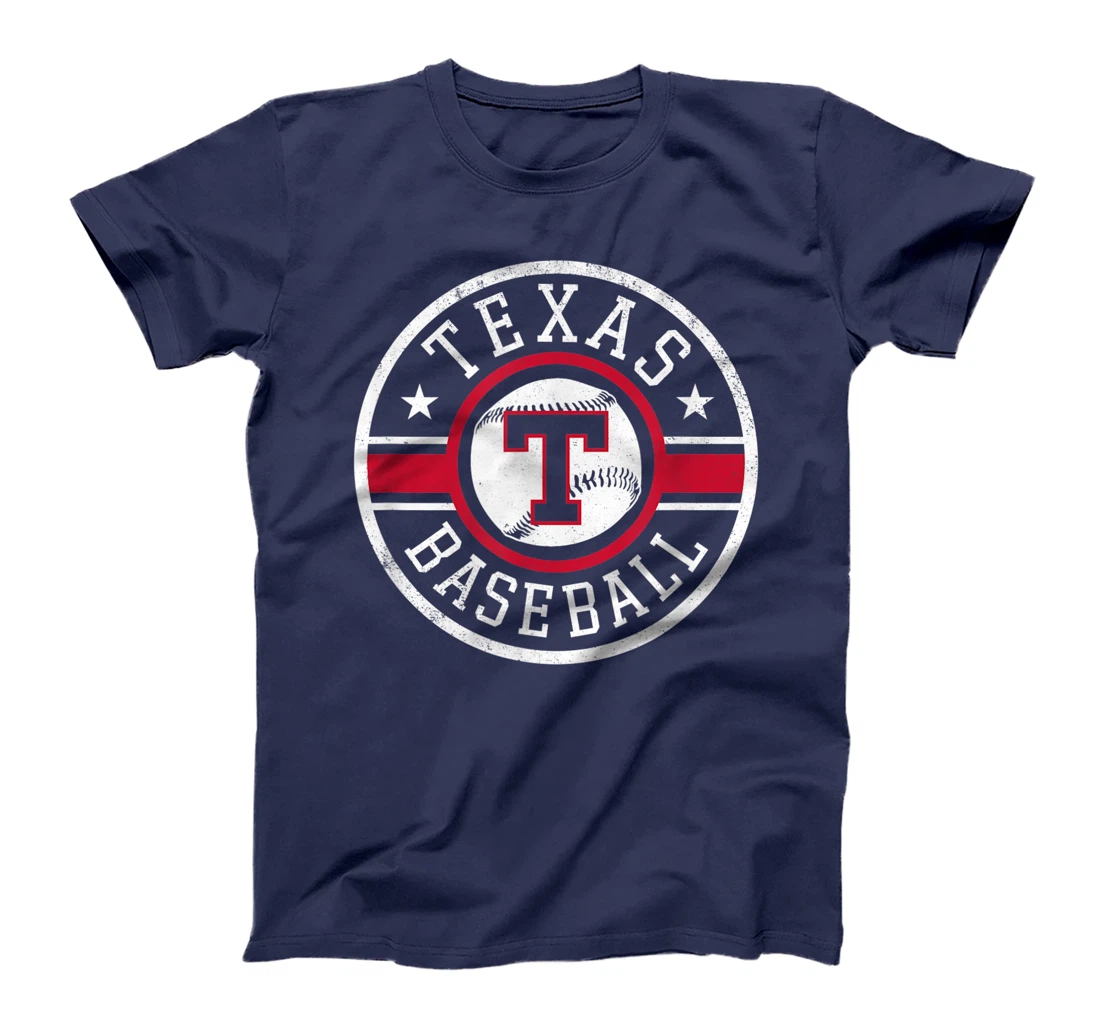 Vintage Texas Baseball T Distressed TX Gameday Novelty T-Shirt