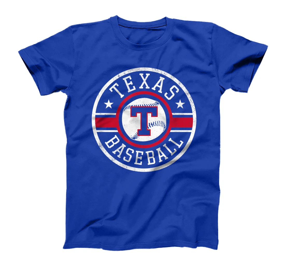Vintage Texas Baseball T Distressed TX Gameday Novelty T-Shirt