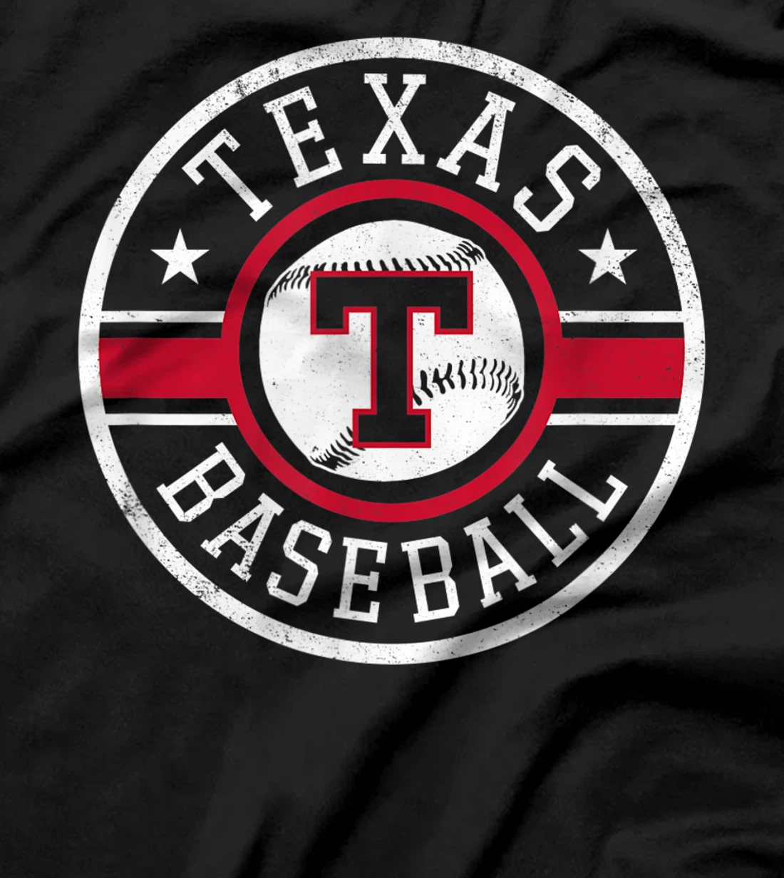 Vintage Texas Baseball T Distressed TX Gameday Novelty T-Shirt