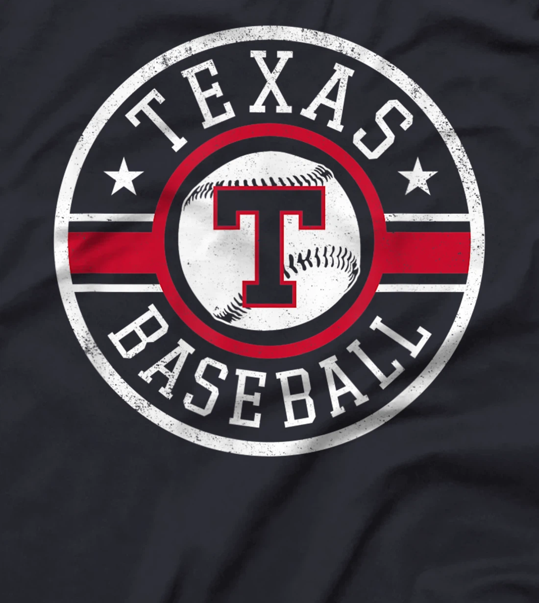 Vintage Texas Baseball T Distressed TX Gameday Novelty T-Shirt