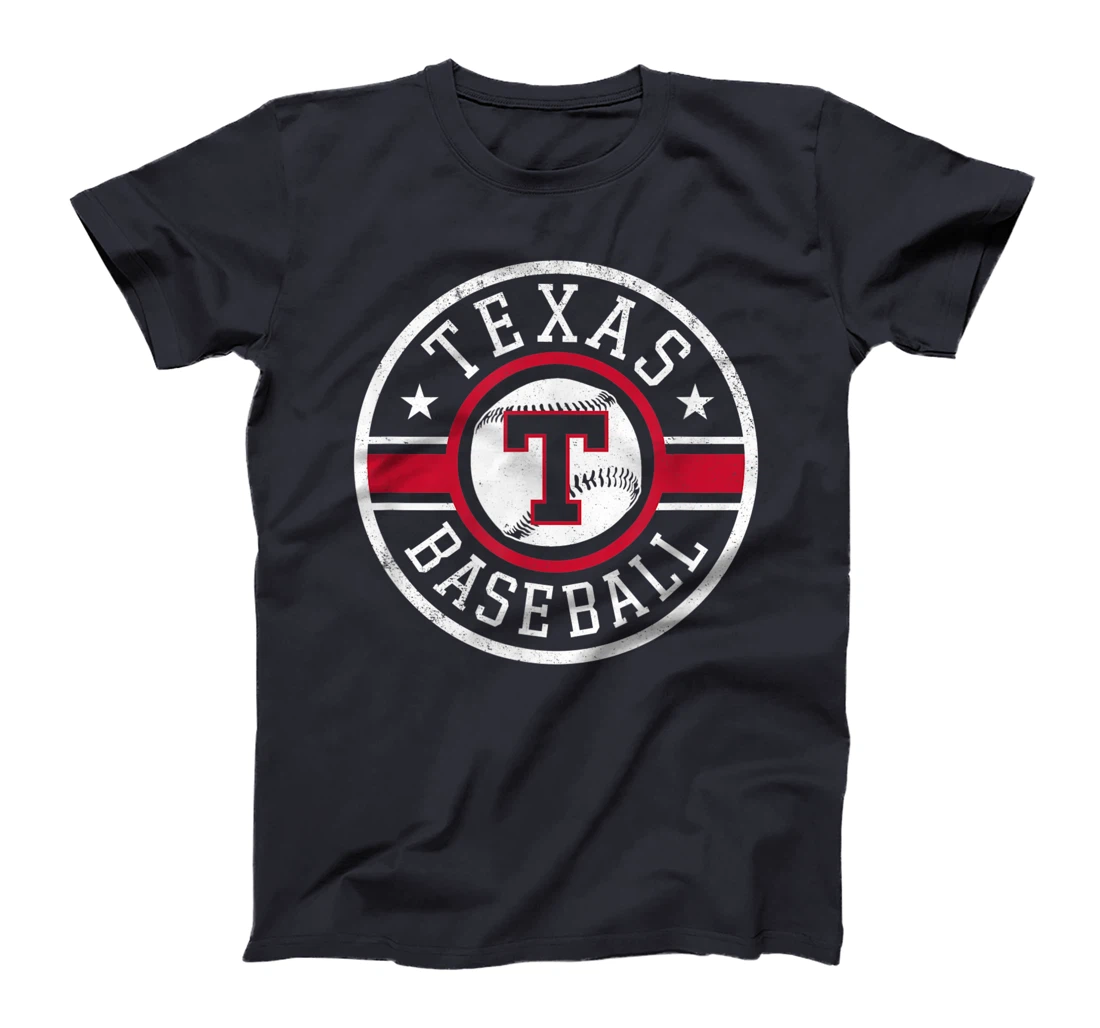 Vintage Texas Baseball T Distressed TX Gameday Novelty T-Shirt