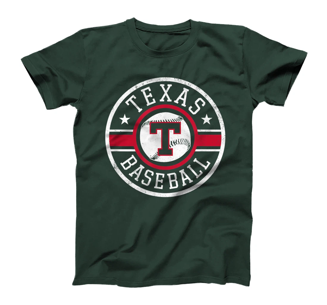 Vintage Texas Baseball T Distressed TX Gameday Novelty T-Shirt