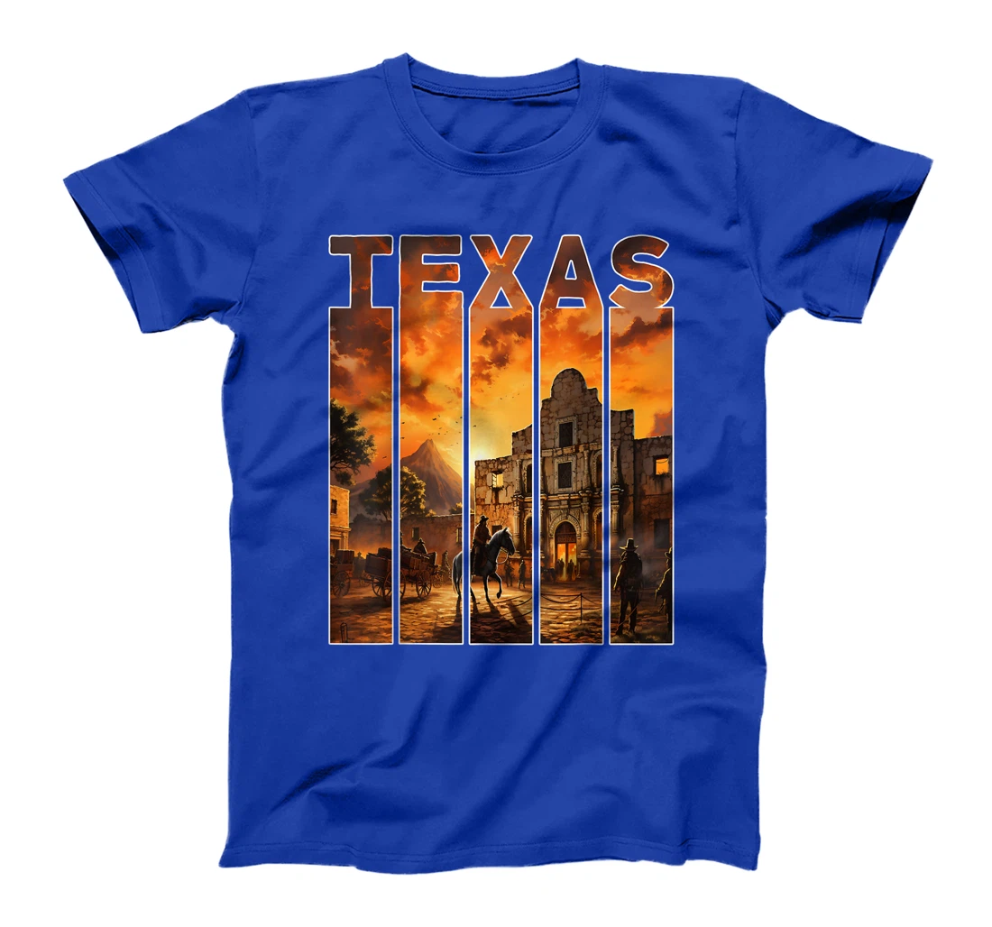 Texas 1845 Alamo Mission in San Antonio T-Shirt
