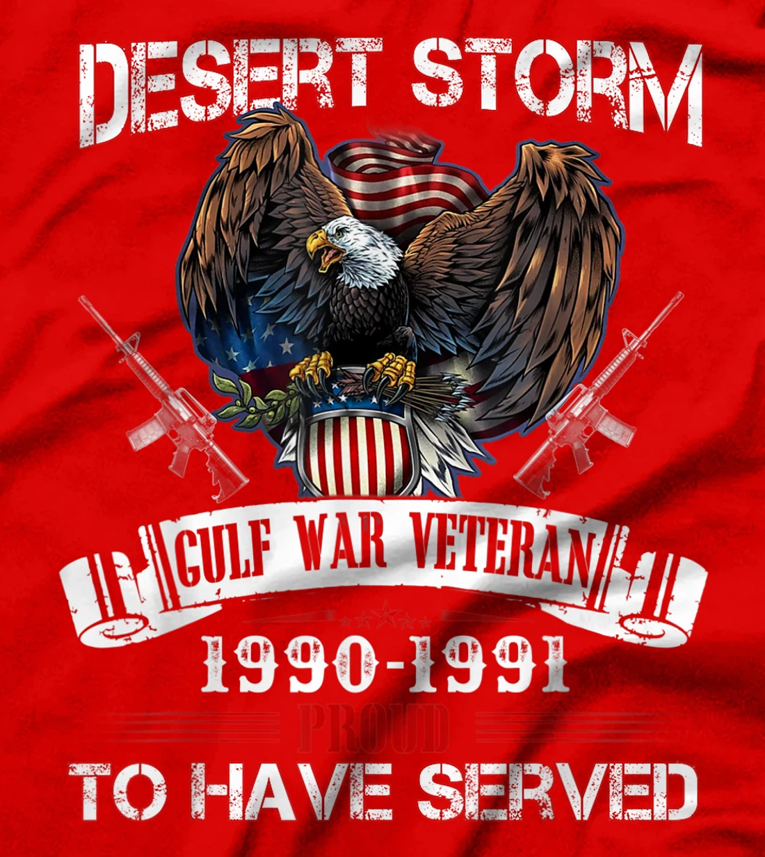 Desert Storm Veteran Pride Persian Gulf War Service Ribbo T-Shirt
