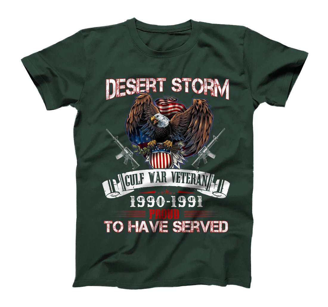 Desert Storm Veteran Pride Persian Gulf War Service Ribbo T-Shirt