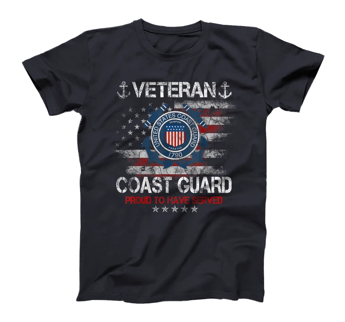 Veteran US Coast Guard Proud To Have Served USCG Veteran T-Shirt
