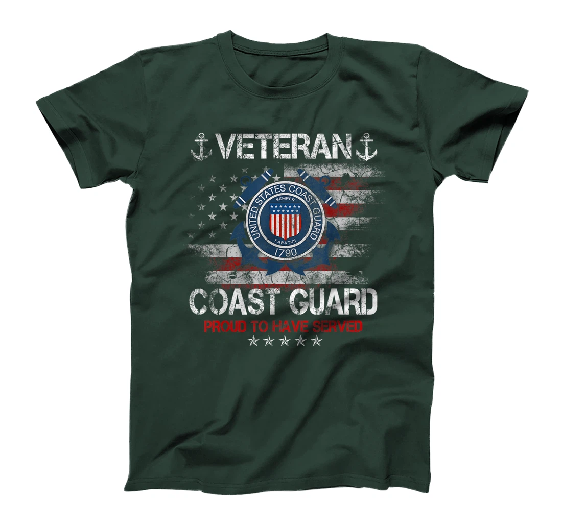 Veteran US Coast Guard Proud To Have Served USCG Veteran T-Shirt