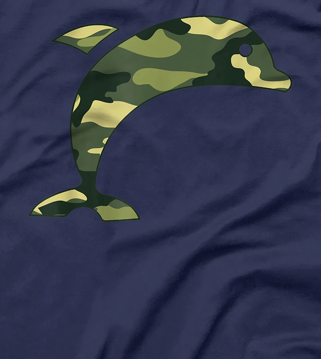 Military Dolphin Camo Men Print US Beluga Fish Veteran Gift T-Shirt