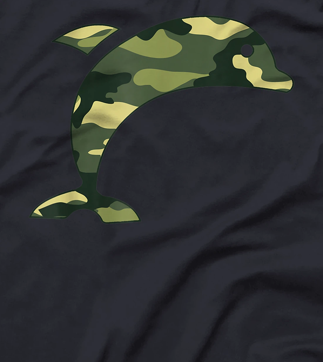 Military Dolphin Camo Men Print US Beluga Fish Veteran Gift T-Shirt