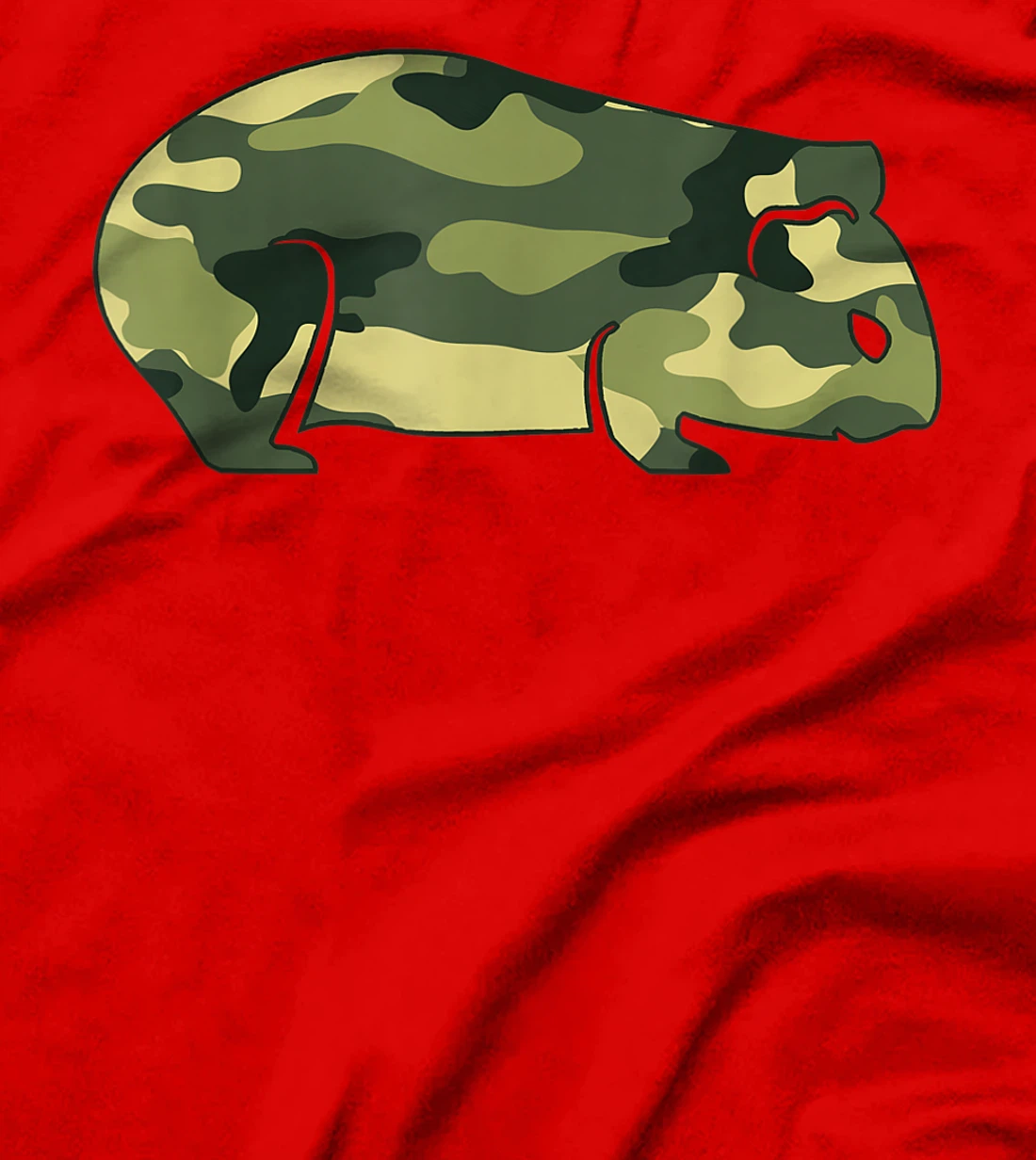 Military Guinea Pig Camo Men Print US Cavy Veteran Gift T-Shirt