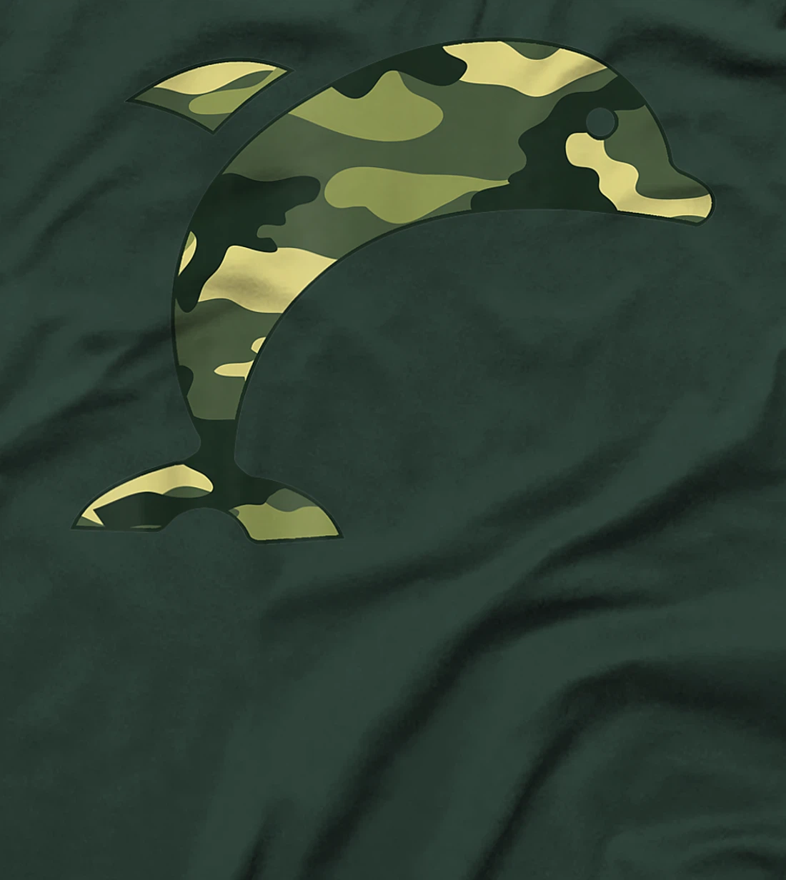 Military Dolphin Camo Men Print US Beluga Fish Veteran Gift T-Shirt