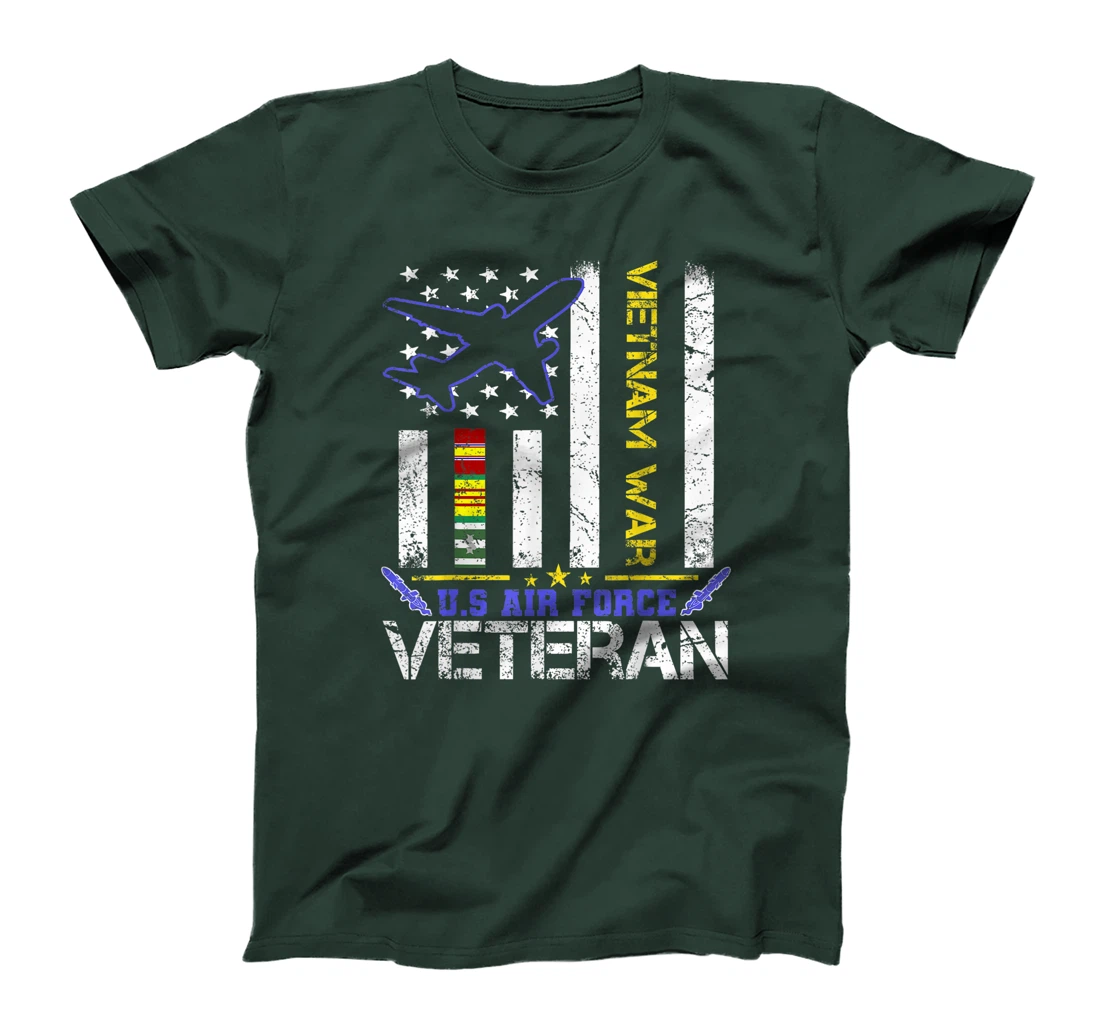 U.S Air Force Vietnam Veteran, Military Veteran US Flag Gift T-Shirt