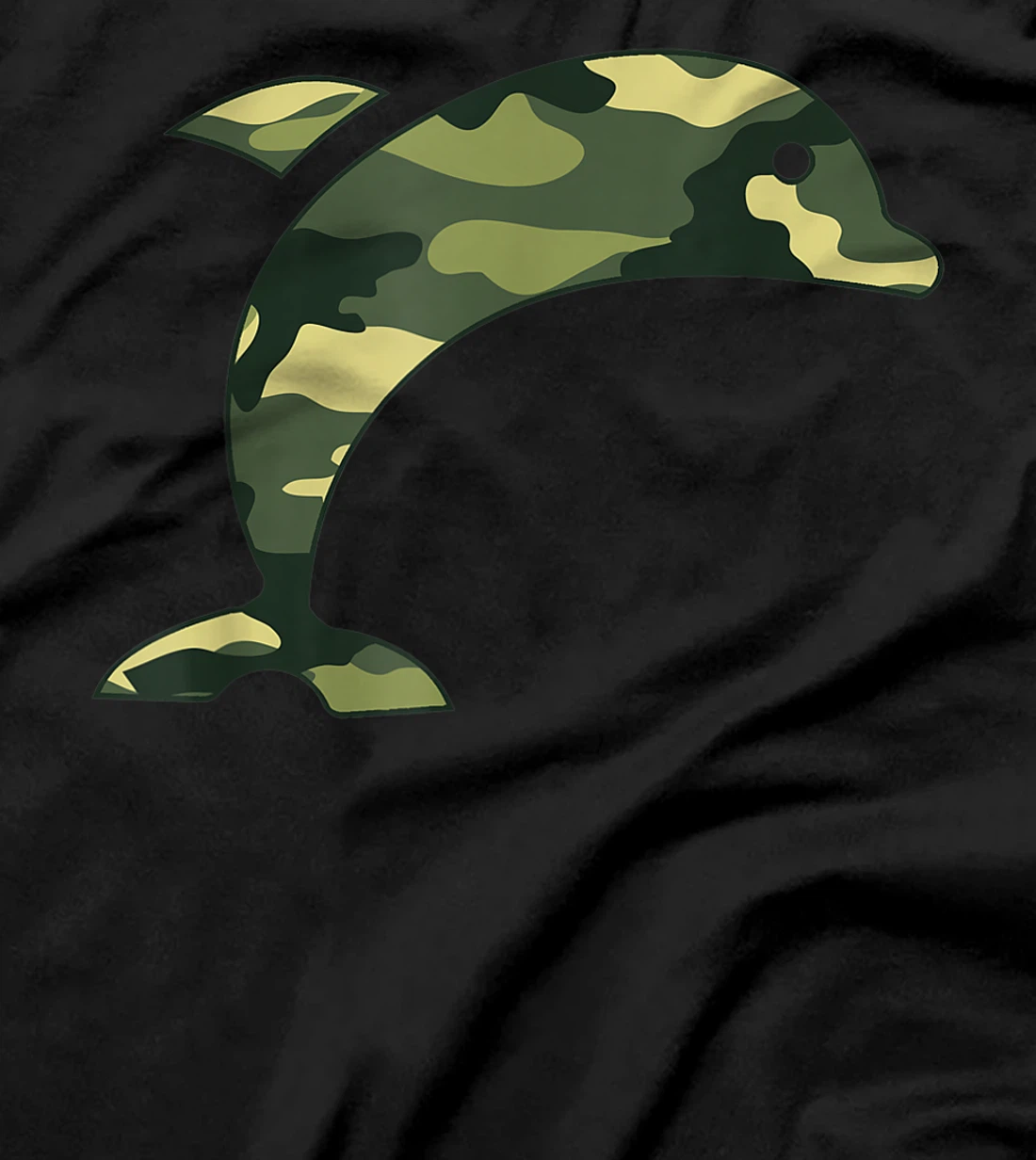 Military Dolphin Camo Men Print US Beluga Fish Veteran Gift T-Shirt