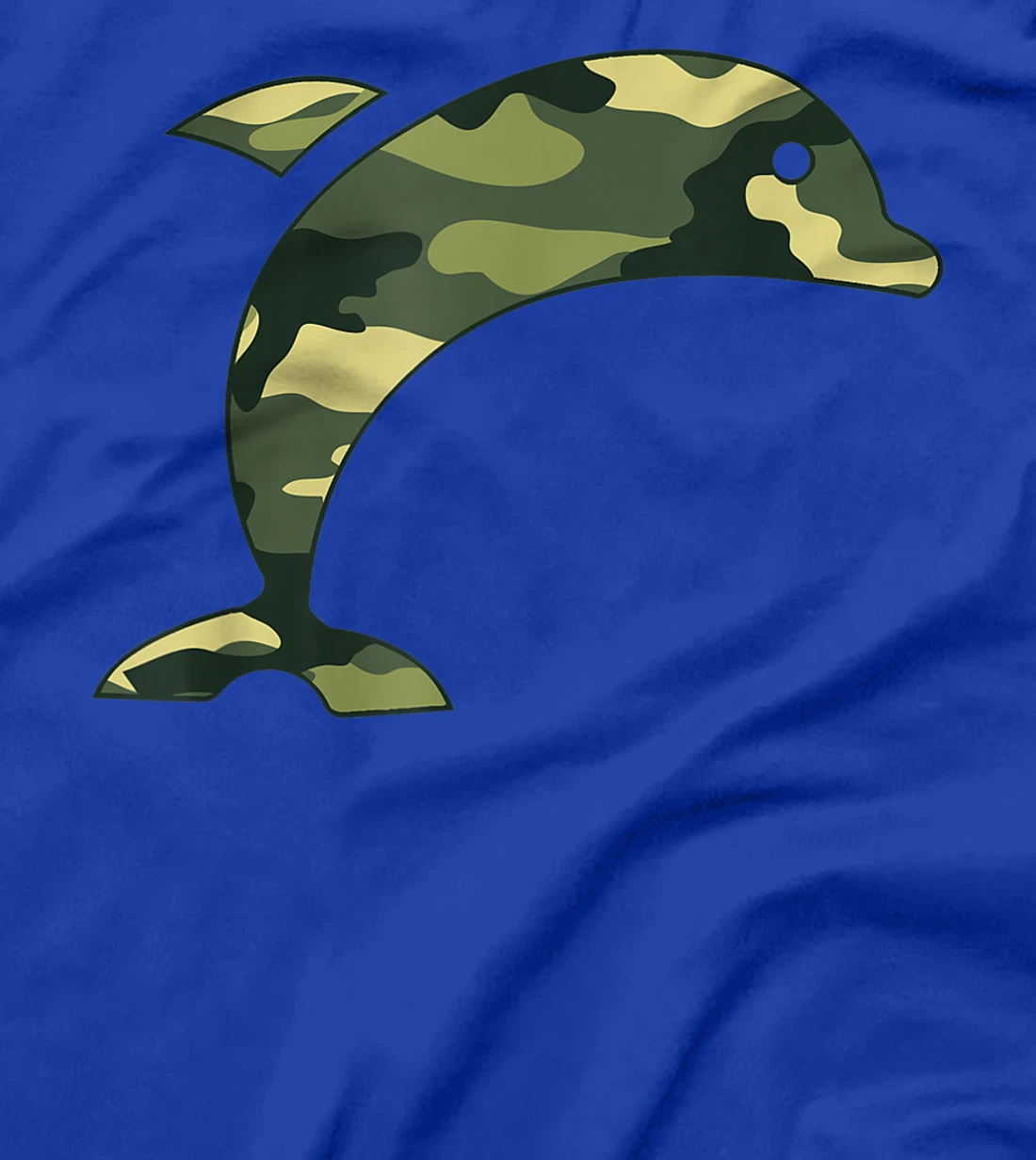 Military Dolphin Camo Men Print US Beluga Fish Veteran Gift T-Shirt