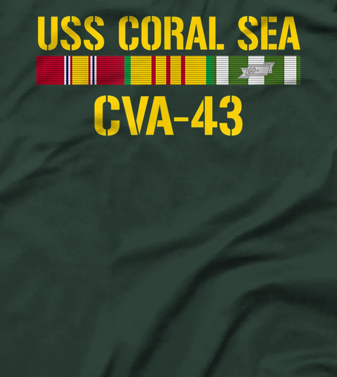 USS Coral Sea CVA-43 Vietnam Veteran T-Shirt
