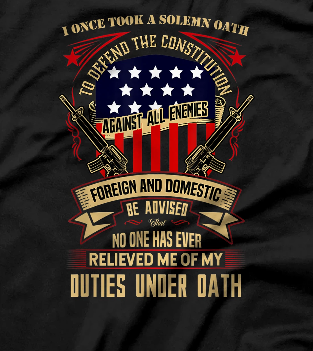 Veteran Design - No One Has Relieved Me Of My Oath T-Shirt