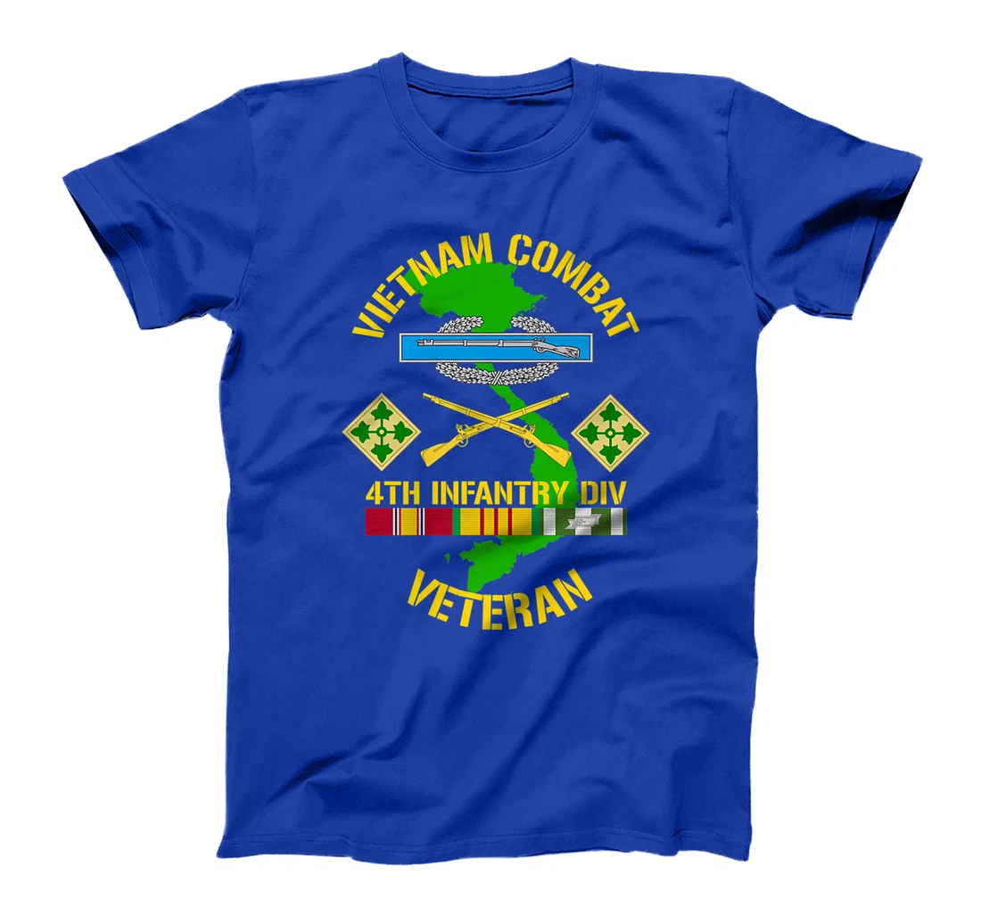 4th Infantry Division - Vietnam Combat Veteran Premium T-Shirt