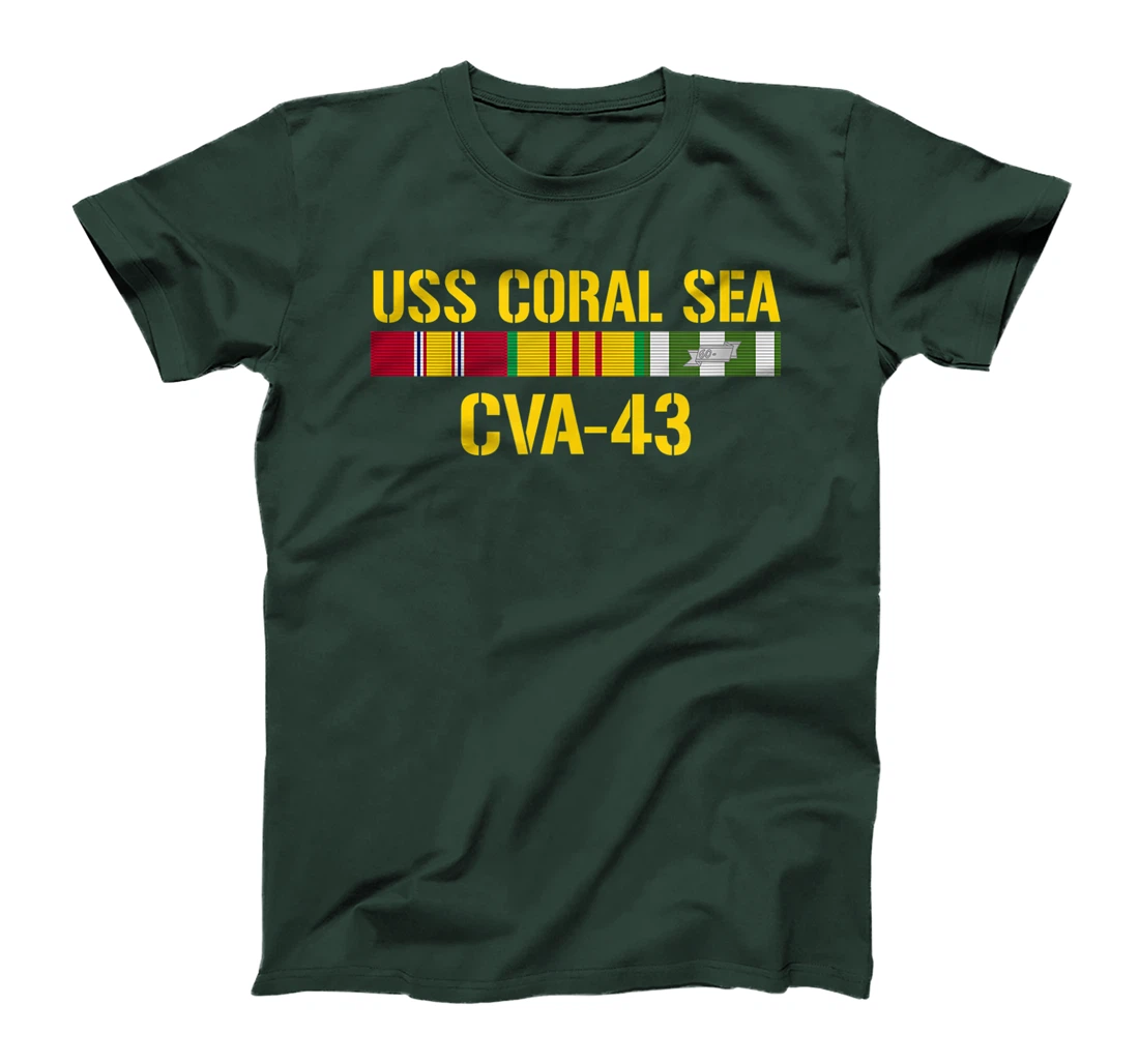 USS Coral Sea CVA-43 Vietnam Veteran T-Shirt
