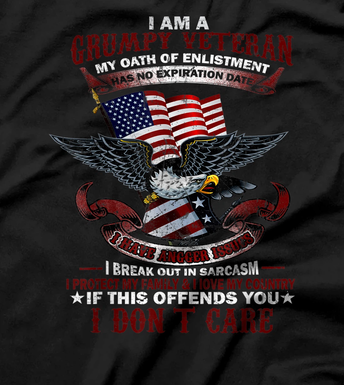 US Veteran - My Oath Of Enlistment Has No Expiration Date T-Shirt