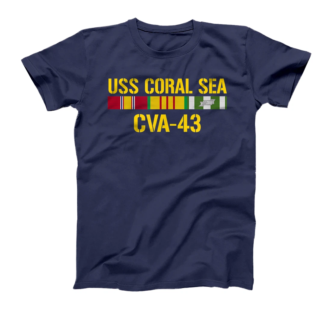 USS Coral Sea CVA-43 Vietnam Veteran T-Shirt