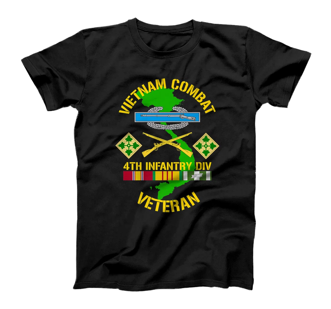 4th Infantry Division - Vietnam Combat Veteran Premium T-Shirt