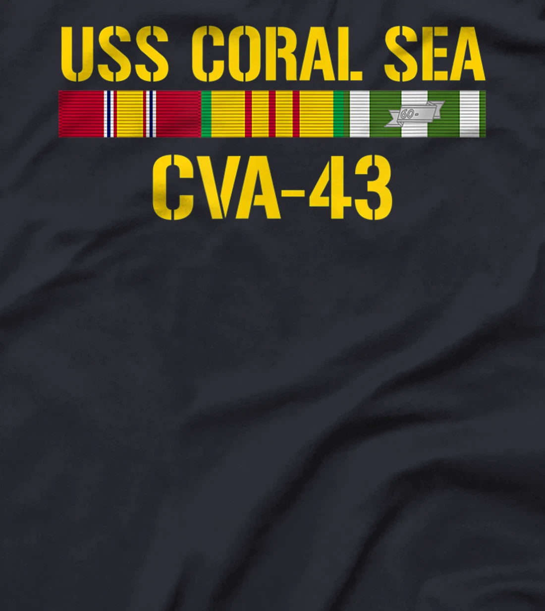 USS Coral Sea CVA-43 Vietnam Veteran T-Shirt