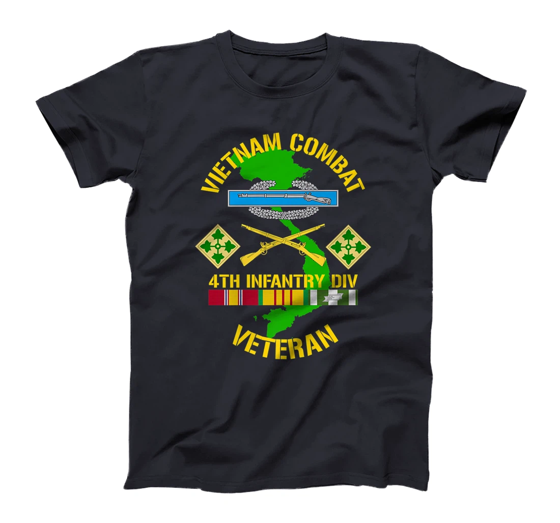 4th Infantry Division - Vietnam Combat Veteran Premium T-Shirt