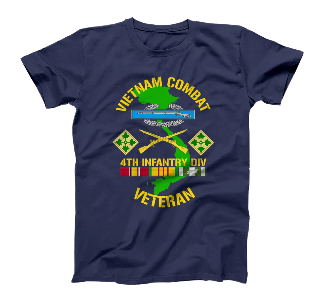 4th Infantry Division - Vietnam Combat Veteran Premium T-Shirt