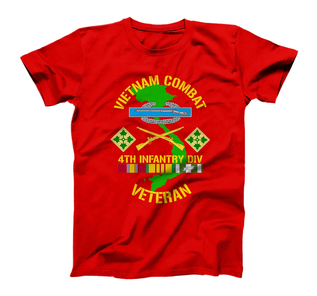 4th Infantry Division - Vietnam Combat Veteran Premium T-Shirt