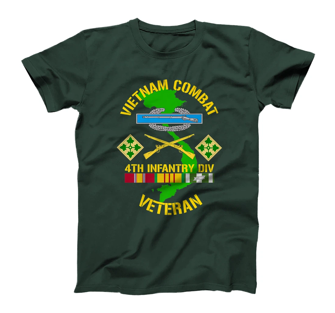 4th Infantry Division - Vietnam Combat Veteran Premium T-Shirt