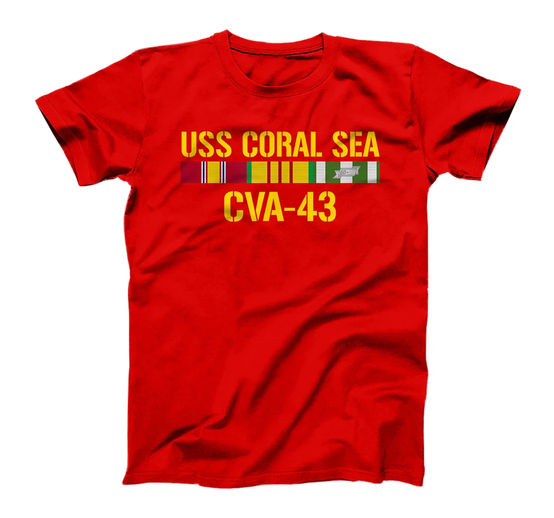 USS Coral Sea CVA-43 Vietnam Veteran T-Shirt