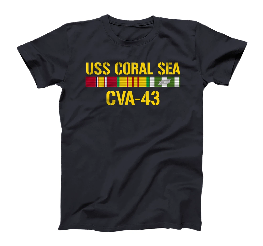 USS Coral Sea CVA-43 Vietnam Veteran T-Shirt