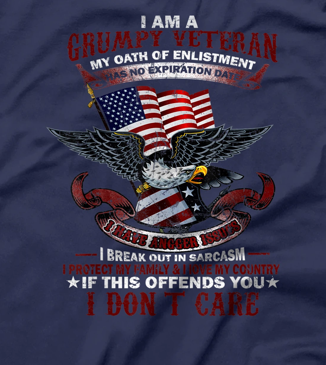 US Veteran - My Oath Of Enlistment Has No Expiration Date T-Shirt