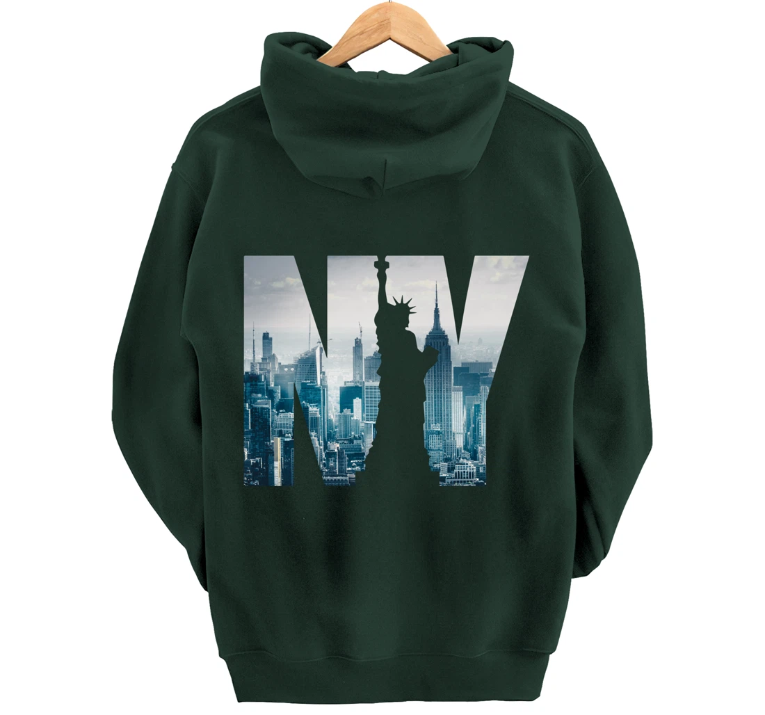 Cool New York City Skyline, I Love New York, New York City Pullover Hoodie