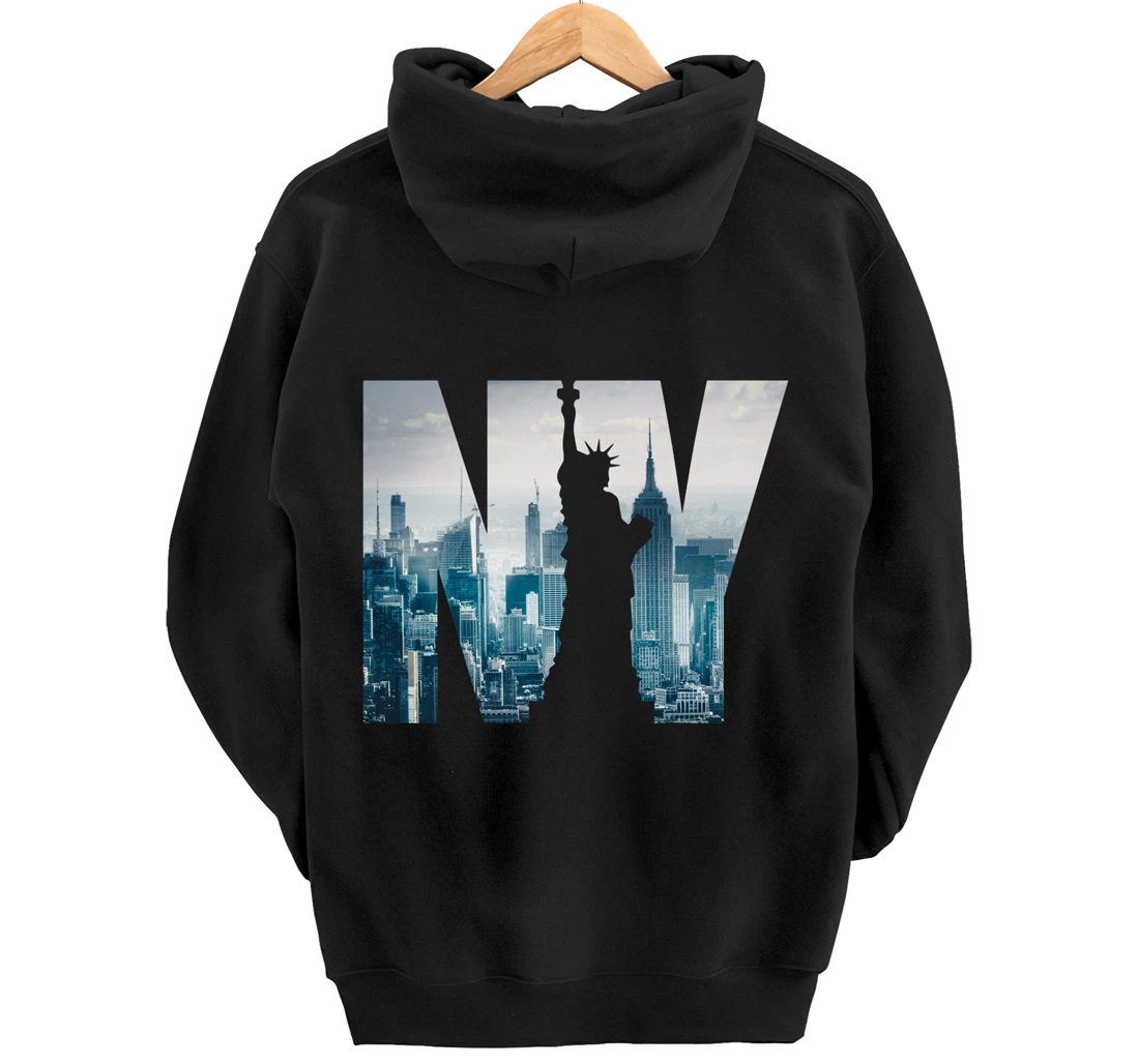 Cool New York City Skyline, I Love New York, New York City Pullover Hoodie