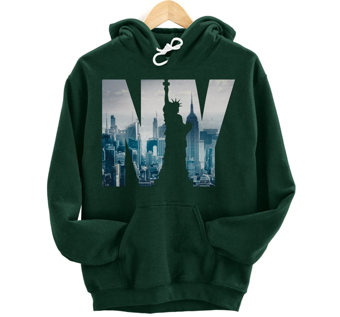 Cool New York City Skyline, I Love New York, New York City Pullover Hoodie