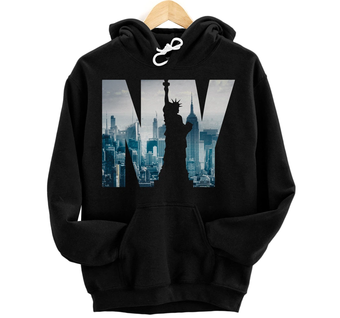 Cool New York City Skyline, I Love New York, New York City Pullover Hoodie