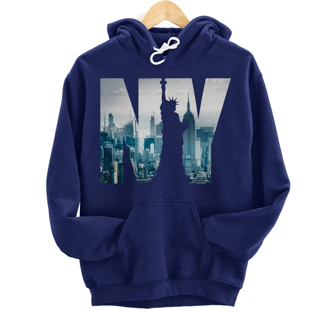 Cool New York City Skyline, I Love New York, New York City Pullover Hoodie