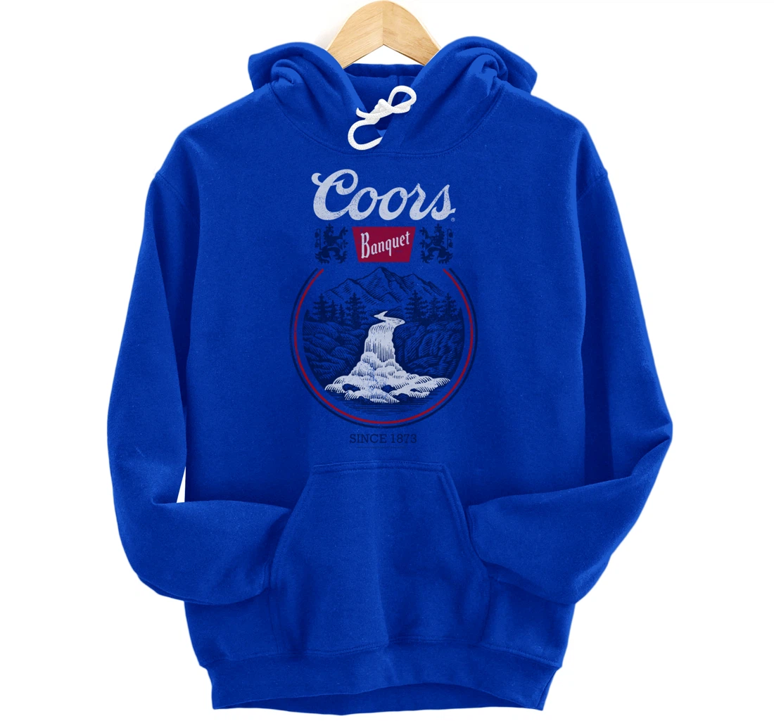 Coors Banquet Classic Circle Centered Beer Scene Pullover Hoodie
