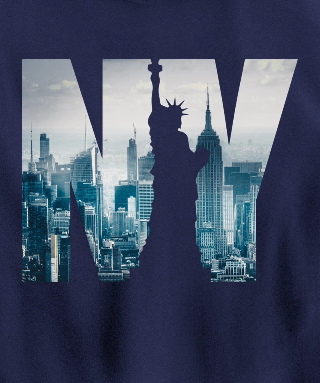 Cool New York City Skyline, I Love New York, New York City Pullover Hoodie