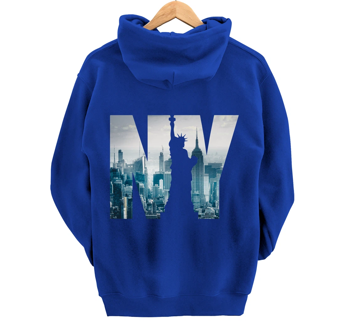 Cool New York City Skyline, I Love New York, New York City Pullover Hoodie